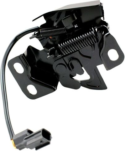 Hood Latch Kit Assembly with Switch - Complete Lock Catch Release Mechanism - Black Finish in Saudi Arabia