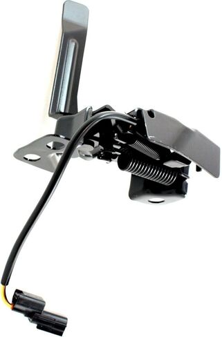 Hood Latch Kit Assembly with Switch - Complete Lock Catch Release Mechanism - Black Finish in Saudi Arabia