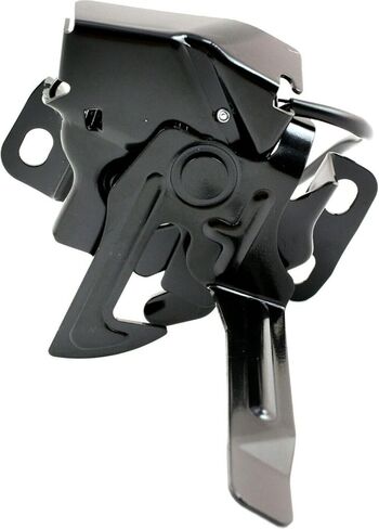 Hood Latch Kit Assembly with Switch - Complete Lock Catch Release Mechanism - Black Finish in Saudi Arabia