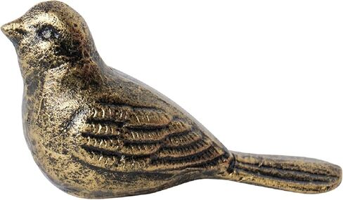 GDYOOSHOW Cast Iron Door Stop Heavy Duty Bird Door Stopper Floor Decorative Statue for Home Office Bedroom Exterior Door (Gold gree) in Saudi Arabia