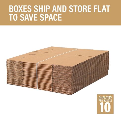 Corrugated Medium Moving Boxes 18 in. x 14 in. x 12 in. Pack of 25 in Saudi Arabia