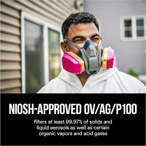 3M Replacement Cartridges for Multi-purpose Respirator, 60923H1-DC, 1-Pair in Kuwait