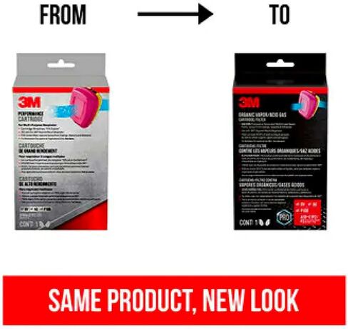 3M Replacement Cartridges for Multi-purpose Respirator, 60923H1-DC, 1-Pair in Kuwait