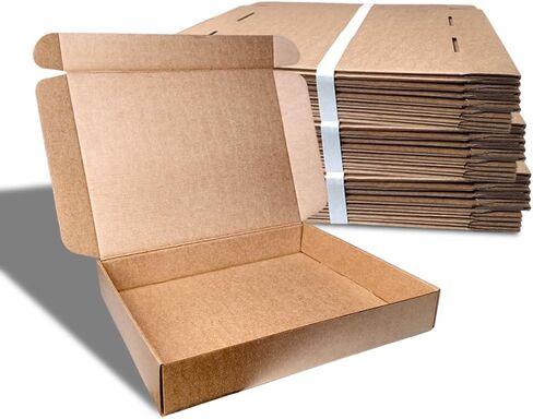 Corrugated Shipping Boxes 12x9x2Inches, 30Pack Kraft Cardboard Literature Mailers, Durable Small Business Mailing Boxes for Packaging & Shipping Supplies, Brown,Shipping boxes made from recycled paper in Kuwait