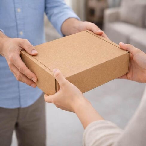 Corrugated Shipping Boxes 12x9x2Inches, 30Pack Kraft Cardboard Literature Mailers, Durable Small Business Mailing Boxes for Packaging & Shipping Supplies, Brown,Shipping boxes made from recycled paper in Kuwait