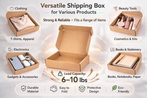 Corrugated Shipping Boxes 12x9x2Inches, 30Pack Kraft Cardboard Literature Mailers, Durable Small Business Mailing Boxes for Packaging & Shipping Supplies, Brown,Shipping boxes made from recycled paper in Kuwait