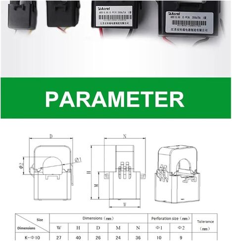 Split Core Current Transformer 0.5 Class AKH-0.66K Dia.16mm 20A/10mA in Kuwait