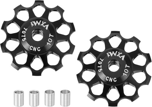 HARFINGTON Bicycle Rear Derailleur Pulley Ceramic Bearing Wheel Aluminum Alloy Guide Roller Wheels for Mountain Bike in Saudi Arabia