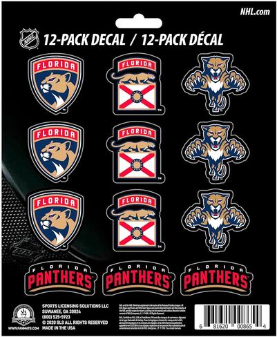 FANMATS NHL Unisex-Adult NHL Mini Decal 12-E2pk in Kuwait