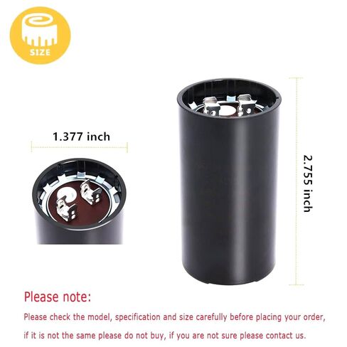 مكثف X-18004-b، 50-60 MFD 220 VAC 60HZ بديل متوافق مع مكثف بدء تشغيل محرك فتح باب المرآب Genie 18004B in Saudi Arabia