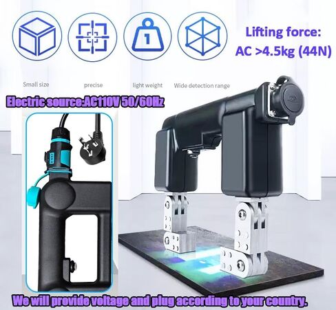 Magnetic Particle Testers Detector Mag Particle Testing Equipment AC Magnetic Yoke Flaw Detector AC110V 50/60Hz for Magnetic Particle Inspection of Surface and Near Surface Defects in Saudi Arabia