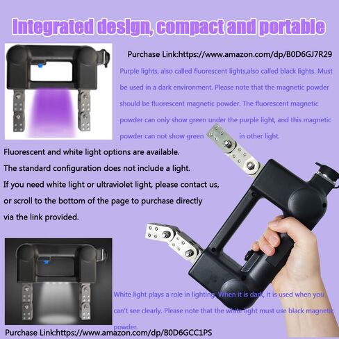 Magnetic Particle Testers Detector Mag Particle Testing Equipment AC Magnetic Yoke Flaw Detector AC110V 50/60Hz for Magnetic Particle Inspection of Surface and Near Surface Defects in Saudi Arabia