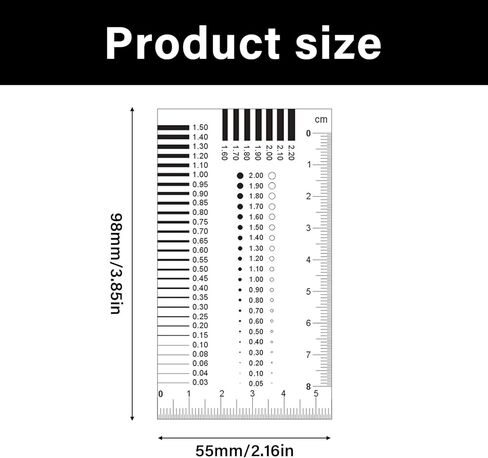 بطاقة قياس العيوب متعددة الأغراض المكونة من 4 قطع هي مجموعة تحكم في صناعة التصميم لا يمكن تشويهها في مقياس التباين لفحص العمل الميداني in Kuwait