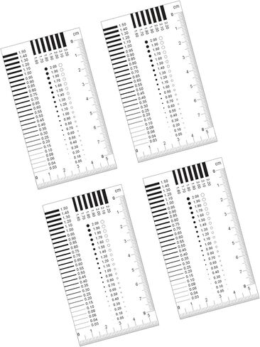 بطاقة قياس العيوب متعددة الأغراض المكونة من 4 قطع هي مجموعة تحكم في صناعة التصميم لا يمكن تشويهها في مقياس التباين لفحص العمل الميداني in Kuwait
