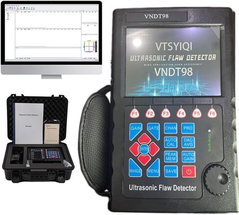 Ultrasonic Flaw Detector Weld Testing Equipment Flaw Detection Tools with Dynamic Range ≥32dB Frequency Range 0.2-20MHz Material Velocity 1000-15000m/s Data Storage 500 Channels IP65 Standard in Saudi Arabia