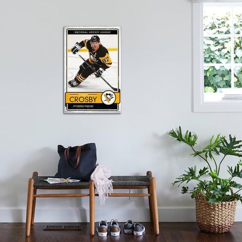 ملصق حائط من Trends International NHL Pittsburgh Penguins - Sidney Crosby 16، مقاس 22.37 بوصة × 34.00 بوصة، قماش ممتد in Saudi Arabia