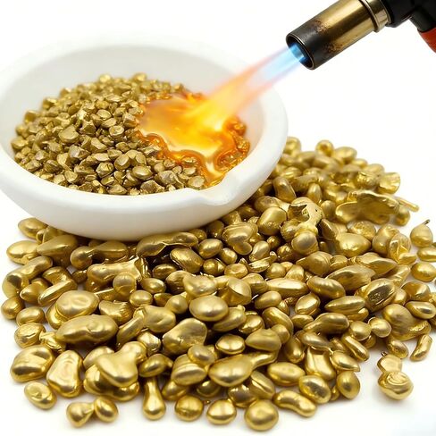 1lb سبائك النحاس سبائك النحاس لمستلزمات صب المجوهرات، مثالية للمجوهرات الذهبية DIY والخواتم والقلائد والمعادن النحاسية (1، رطل) in Saudi Arabia