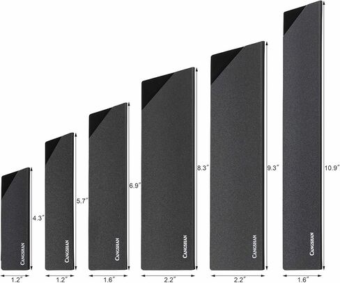 طقم واقي حافة السكين 6 قطع من كانجشان، 503633، أسود in Kuwait