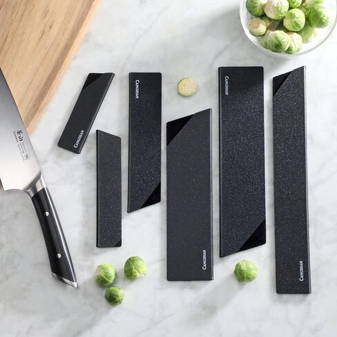 Cangshan 6-Piece Knife Edge Guard Set, 503633, Black in Saudi Arabia