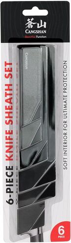 Cangshan 6-Piece Knife Edge Guard Set, 503633, Black in Saudi Arabia