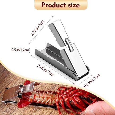 2025 New Stainless Steel Crawfish Peeler Tool，Crawfish Quick Peeler，Efficient Easily Peeling Shrimp Tails，Clean Convenient and Smart Seafood Sheller Tool for Families and Restaurants in Saudi Arabia