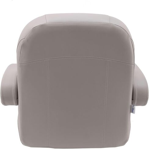 كرسي الكابتن العائم الفاخر منخفض الظهر من DeckMate - رمادي وفحمي in Kuwait