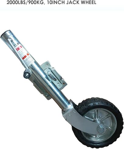 Heavy-Duty Bolt-On Swivel Jack - Lift Swivel Trailer Jack, Jockey Wheel Trailer Folding Support, Trailer Swivel Wheels, with 25.4Cm Wheels, 900Kg Telescopic Jo,2000lbs/900kg in Saudi Arabia