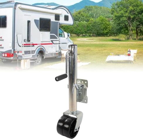 Trailer Jack Wheel - Bolt-On Swivel Tongue Jack, Boat Trailer Jack with Wheel, Trailer Jockey Wheel, Double Jockey Wheel,Folding Trailer Jockey Wheel, Heavy Du,150 kg in Saudi Arabia