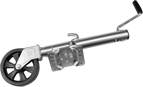 Beach Wheel Trailer Jack - Heavy-Duty Bolt-On Swivel Jack, Boat Trailer Jack, Trailer Jockey Wheel, Heavy-Duty Trailer Tongue Jack, with 8'' Wheel, 1500 Lbs Ca in Saudi Arabia