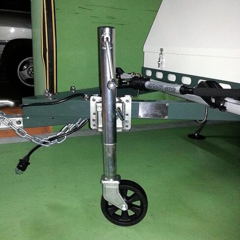 Bolt-On Swivel Tongue Jack - Trailer Jack Wheel - Lift Swivel Trailer Jack, Heavy Duty Trailer Jockey Wheel, Heavy Duty Swivel Mount, 20Cm Trailer Wheel, 670Kg,670kg/1500lbs in Saudi Arabia