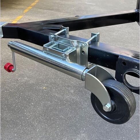 Folding Trailer Support Wheels - Boat Trailer Jack with Wheel - Lift Swivel Trailer Jack - Heavy-Duty Bolt-On Swivel Jack, 15Cm Jack Wheel, 540 Kg Capacity, Fo in Saudi Arabia