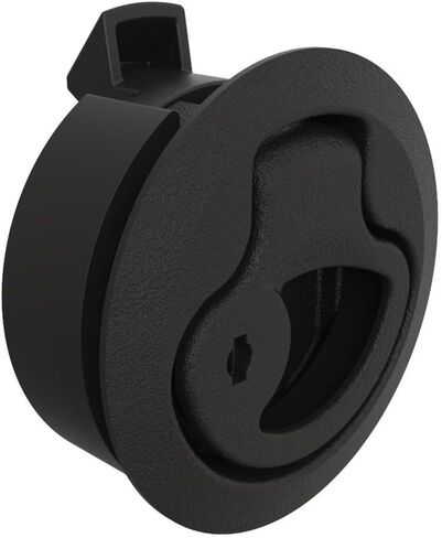 Embedded Handle Lock Set - 4-Piece, Adjustable Thickness 0.75 to 0.275 Inches, Secure Locking Function(Black,Pack of 6) in Kuwait