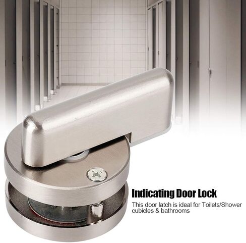 قفل خصوصية الحمام من الفولاذ المقاوم للصدأ Haofy مع مؤشر تعشيق شاغر MV402 مرحاض تجاري Deadbolt لا يتطلب مفتاحًا، جميع الأجهزة متضمنة للأبواب المتأرجحة in Saudi Arabia