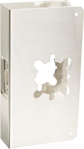 Don-Jo 4-2-CW 22 Gauge Stainless Steel Wrap-Around Plate, Satin Stainless Steel Finish, 4-3/4" Width x 9" Height, 1-3/4" Door Size, for Heavy Duty Grade 1 and Grade 2 Key-in-Levers in Saudi Arabia