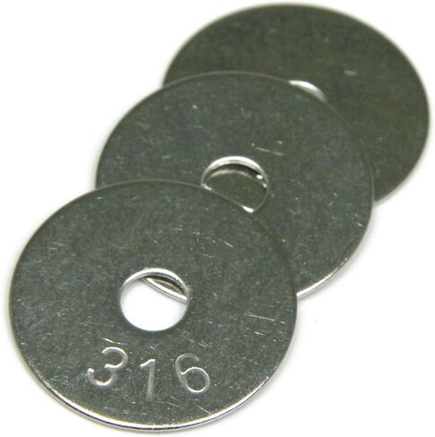 Fender Washers - 316 Stainless Steel 3/8" x 1-1/4" Qty 25 in Saudi Arabia