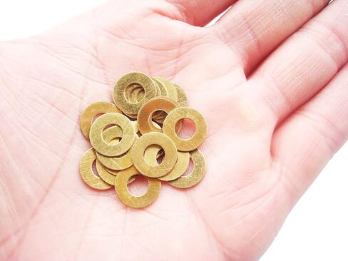 Compatible with C81 C223 C85 EDC Pocket Knife Brass Washer Gasket Replacement,Pivot Pin Washers Meson Shim Gasket,Folding Knives Cushion Pad Ring, 0.3x11x5.2 mm,Pack of 20 pcs in Kuwait