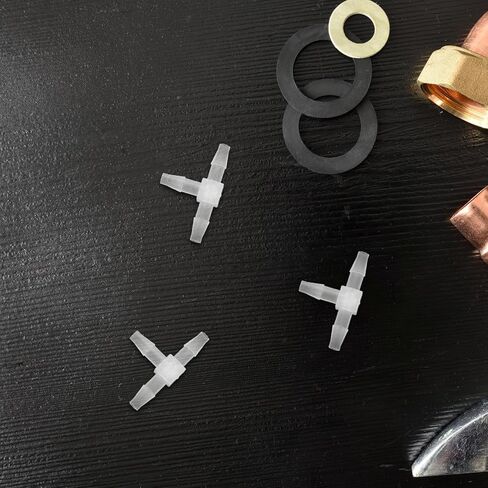 Garneck 20pcs Plastic Hose Barb Reducing Fittings T-type Pipe Connectors Od Leakproof Tee Adapters for Water Pipe Systems Easy Assembly Maintenance-friendly in Saudi Arabia