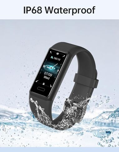 Fitness Tracker Watch, Activity Monitor with Heart Rate, Sleep Tracking, Calorie Counter, IP68 Waterproof, Pedometer in Saudi Arabia