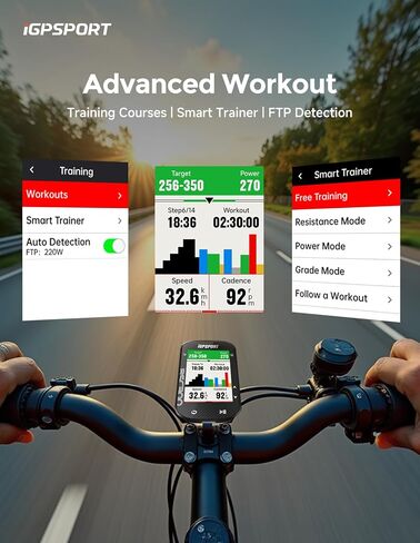 iGPSPORT BSC300 GPS Bike Computer, Wireless Offline MAP Navigation Off Course Warning Bluetooth ANT+ Cycling Computer Waterproof in Saudi Arabia