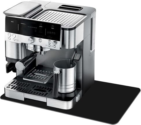 بساط قهوة اسبريسو لملحقات مقهى نينجا لوكس ملحقات ماكينة بريفيل اسبريسو، سجادة بار القهوة مقاس 12 × 19 بوصة للمنضدة لصانع قهوة نينجا، أسود in Kuwait