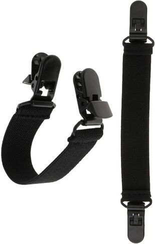 4 قطع من أحزمة الحذاء القابلة للتعديل - حذاء رعاة البقر ومشابك أرجل البنطلون، أشرطة ركاب للجنسين لركوب الدراجات النارية والملابس اليومية in Kuwait