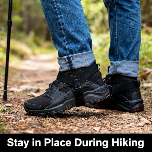 4 قطع من أحزمة الحذاء القابلة للتعديل - حذاء رعاة البقر ومشابك أرجل البنطلون، أشرطة ركاب للجنسين لركوب الدراجات النارية والملابس اليومية in Kuwait