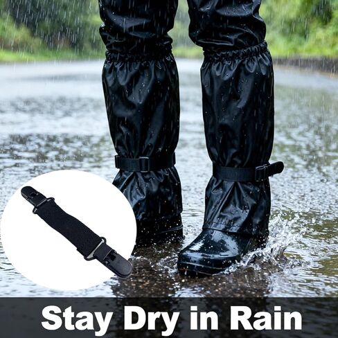 4 قطع من أحزمة الحذاء القابلة للتعديل - حذاء رعاة البقر ومشابك أرجل البنطلون، أشرطة ركاب للجنسين لركوب الدراجات النارية والملابس اليومية in Kuwait