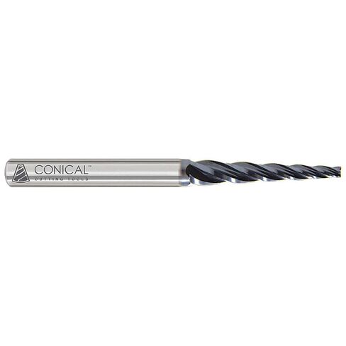 U-002C مطحنة نهاية مدببة من الكربيد 30.0 درجة - 3 فلوت × 1/16 بوصة طرف × 0.6250 بوصة قطر كبير × 5/8 بوصة عرقوب × 1/2 بوصة طول القطع × 3 بوصة الطول الإجمالي in Kuwait