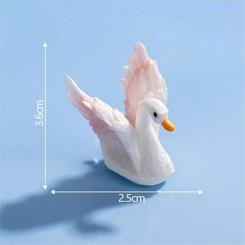 Cute Mini Creative White Swan, Duck Hinge Heads Decorative Topper Set 4PCS, Home Decoration,Magnetic Hinge Head Toppers Door Hinge in Saudi Arabia
