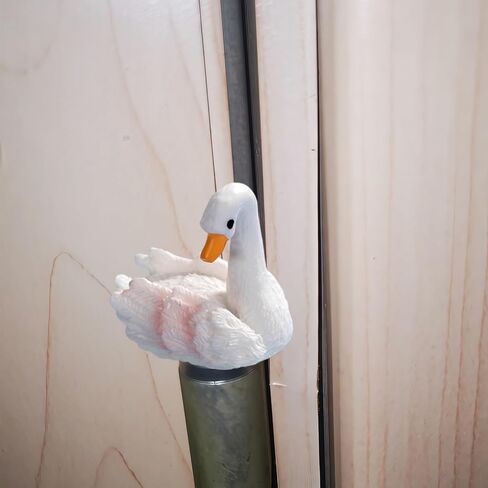 Cute Mini Creative White Swan, Duck Hinge Heads Decorative Topper Set 4PCS, Home Decoration,Magnetic Hinge Head Toppers Door Hinge in Saudi Arabia