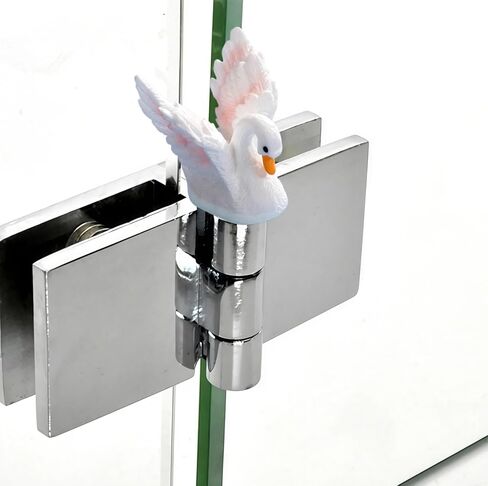 Cute Mini Creative White Swan, Duck Hinge Heads Decorative Topper Set 4PCS, Home Decoration,Magnetic Hinge Head Toppers Door Hinge in Saudi Arabia