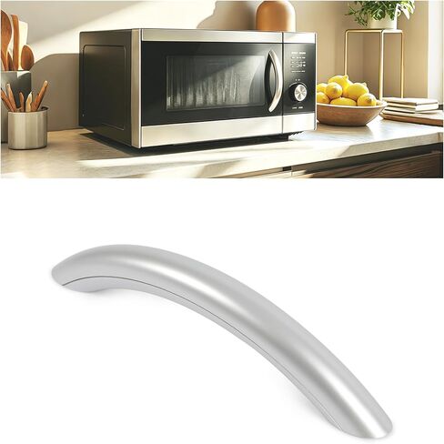 KUAFU 8169738 8169513 Microwave Door Handle Compatible with Whirlpool Replacement for 830067 AH390101 PS390101 EA390101 LP12830 Black Painted in Saudi Arabia