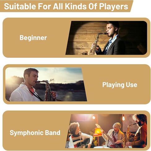 Sibba Tenor Sax Mouthpiece Kit with 10 Reeds & 16 Pads Complete Professional Saxophone Accessories Set for Beginners and Players Black Silicone Mouthpiece Cushions Pads Fit for Tenor Sax Parts in Saudi Arabia