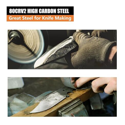 80CRV2 Steel Flat Stock 1/8 Knife Making Steel Bar Forging Steel (4pcs, 12"x1.5"x1/8") in Saudi Arabia